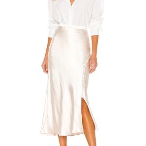 NWT L'Academie Magda Skirt in Ivory